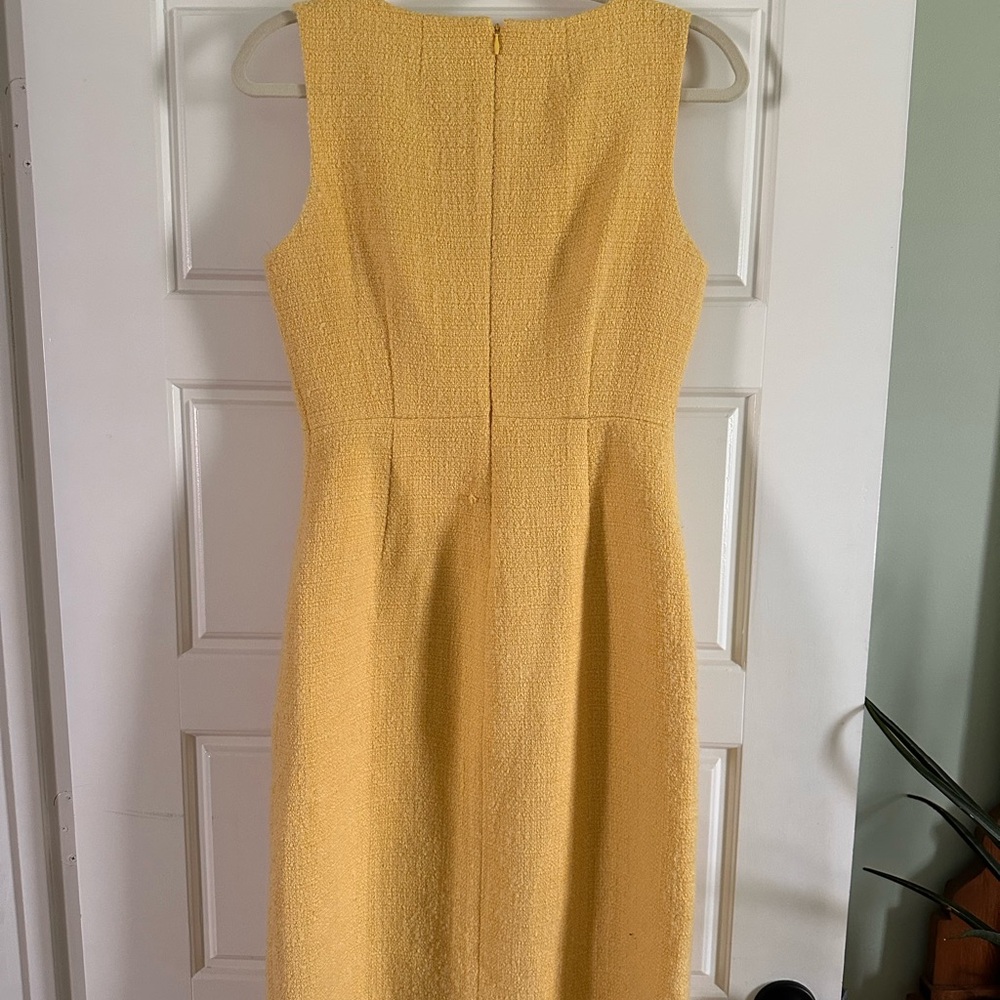 J. Crew Yellow Button-Front Midi Dress - Picture 6 of 9